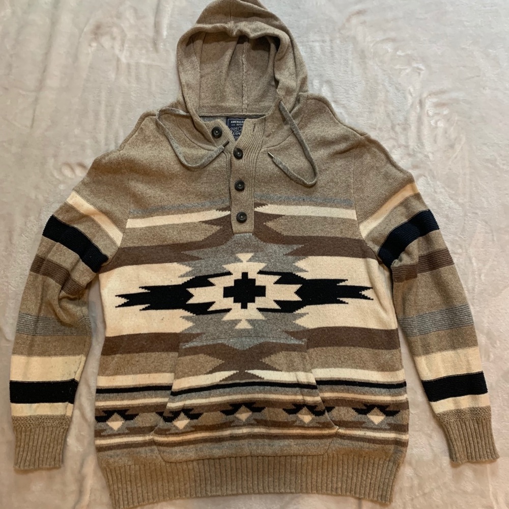 Men’s hooded American Eagle sweater
